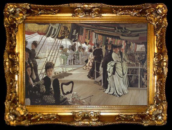 framed  James Tissot Too Early (nn01), ta009-2